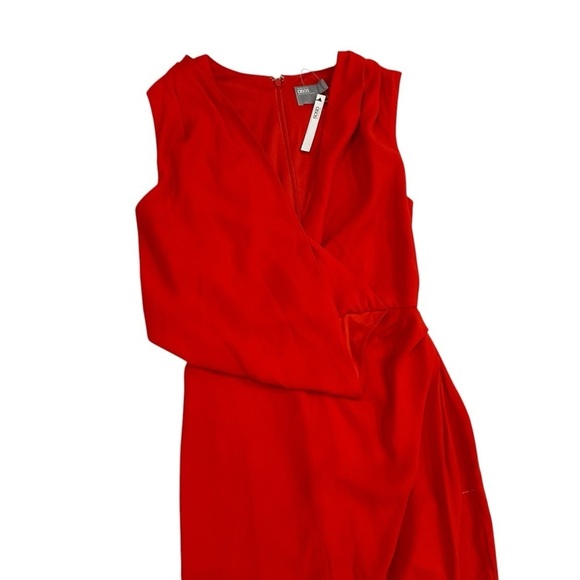 ASOS red draped wrap dress nwt - Picture 7 of 10